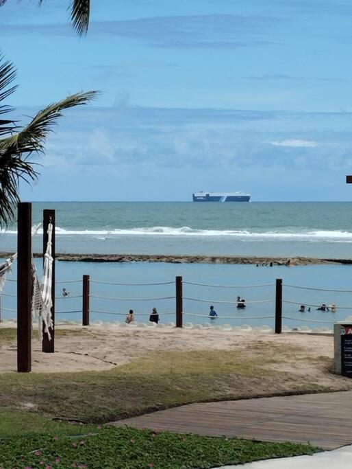 Apt Beira Mar Em Muro Alto Ao Lado Do Nanai Porto de Galinhas Luaran gambar