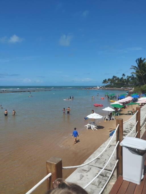Apt Beira Mar Em Muro Alto Ao Lado Do Nanai Porto de Galinhas Luaran gambar