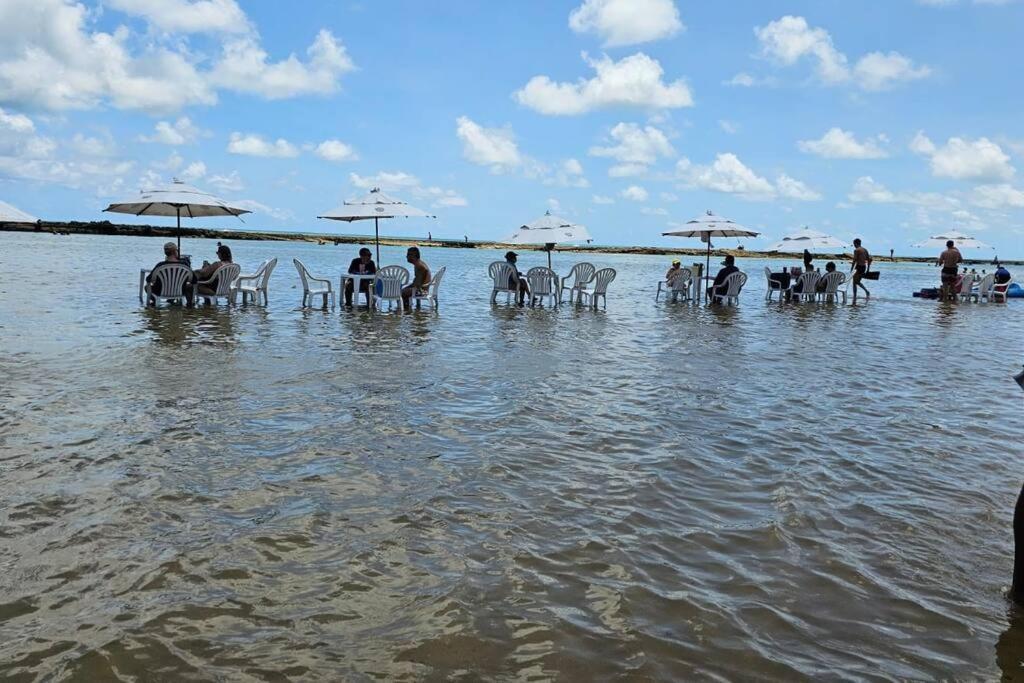 Apt Beira Mar Em Muro Alto Ao Lado Do Nanai Porto de Galinhas Luaran gambar